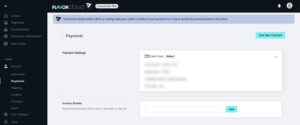 An image of how to set up automatic invoices