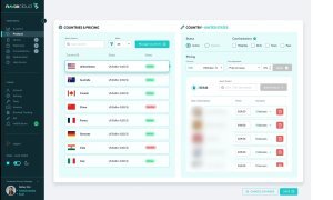 screenshot of localized market pricing