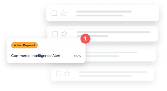 Commerce Intelligence Alerts notification illustration