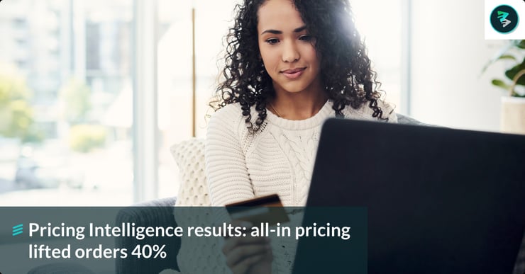Pricing Intelligence results: all-in pricing lifted orders 40%
