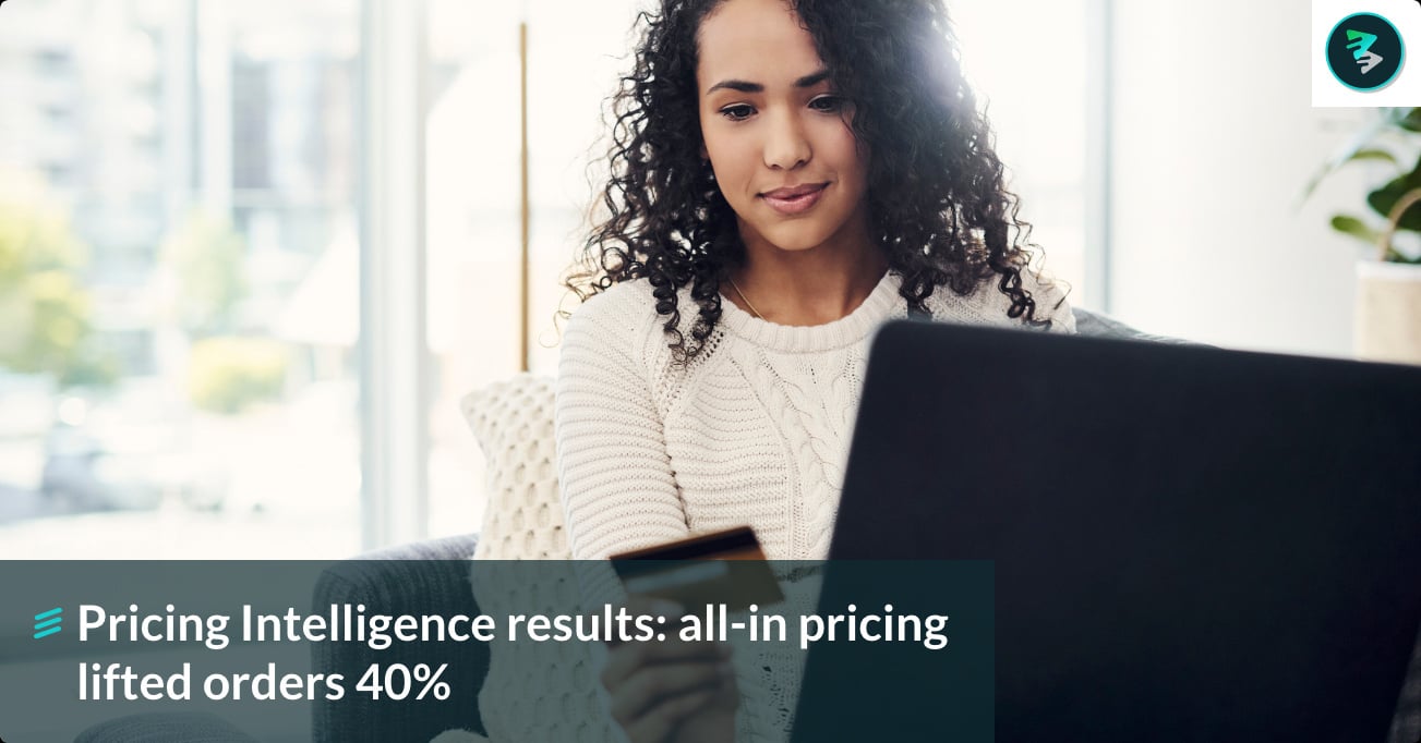 Pricing Intelligence results: all-in pricing lifted orders 40%