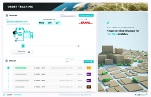 Tracking Page Mockup