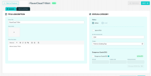 FlavorCloud Product Details Page, General