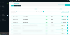 Screenshot of FlavorCloud App Product Grid