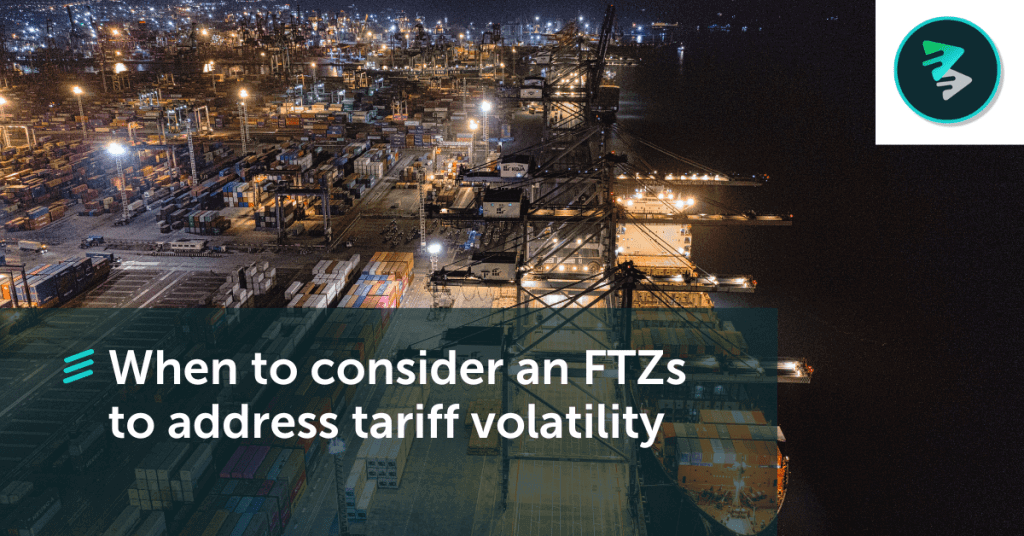 Banner with a FTZ in the background