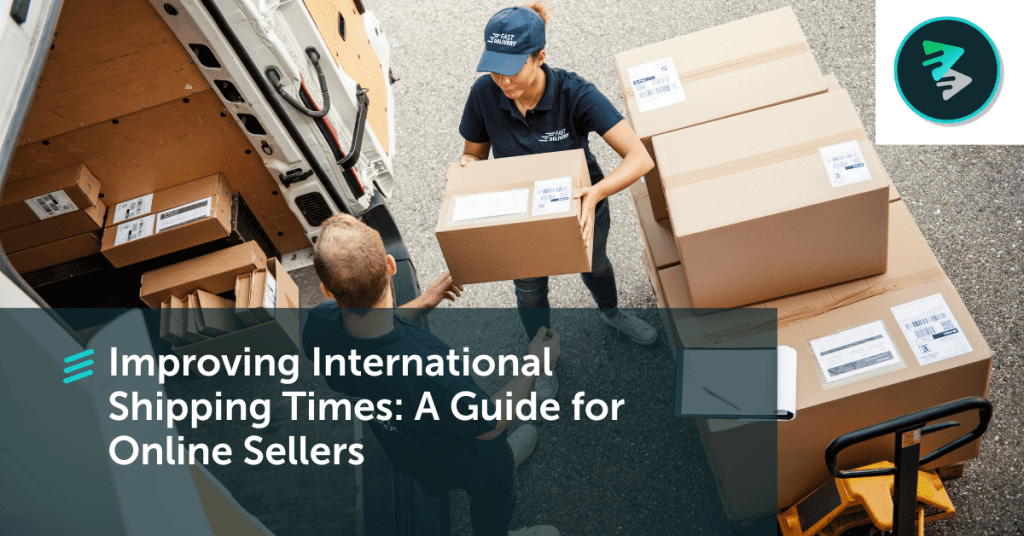 International shipping speed guide banner